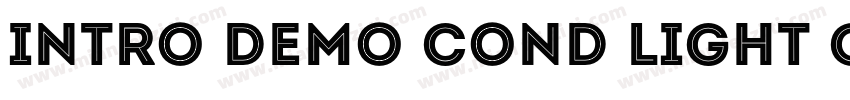 Intro Demo Cond Light CAPS字体转换